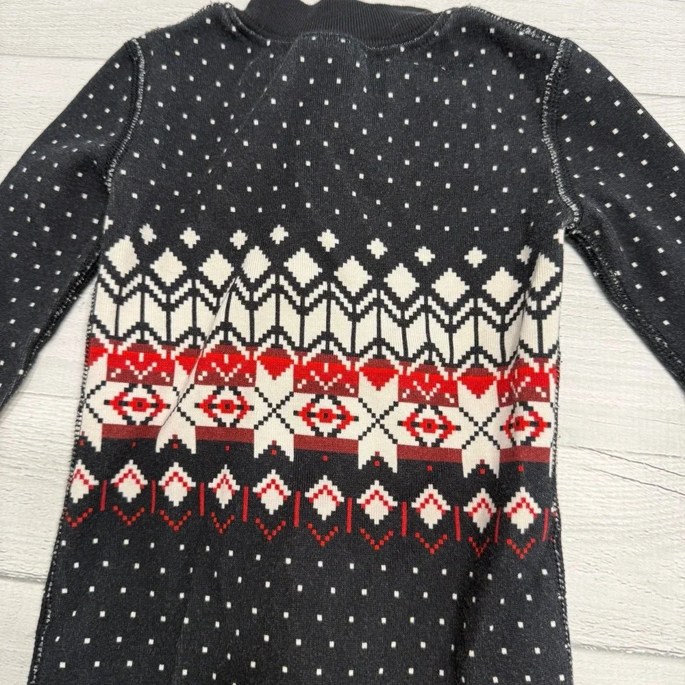 Hanna Andersson bay fair isle footless‎ pajamas one piece size 75 12-18 months